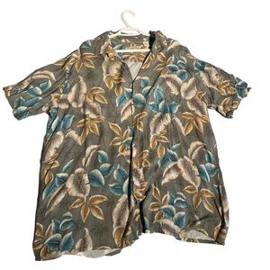 Batik Bay 3XLT Grey/Tan/Blue/Cream Hawaiian Shirt